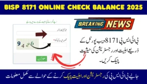 BISP 8171 Online Check Balance 2025