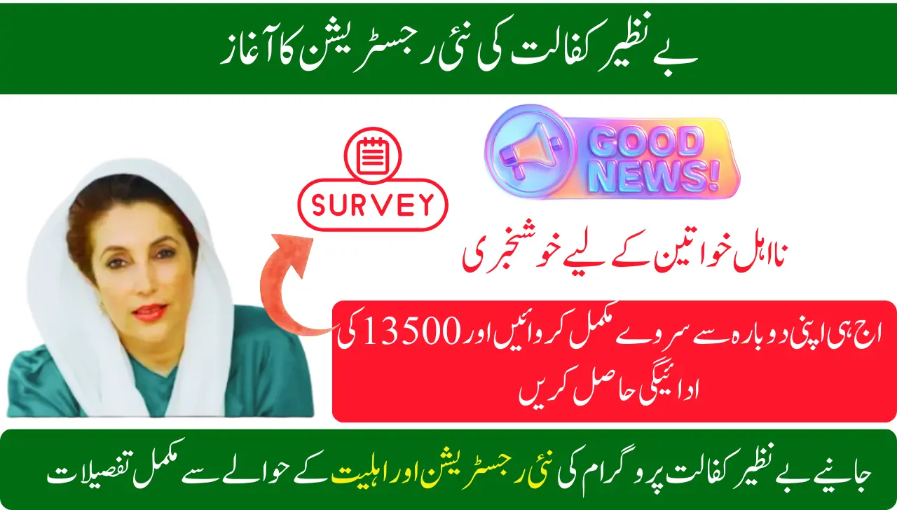 Benazir Kafalat New Registration